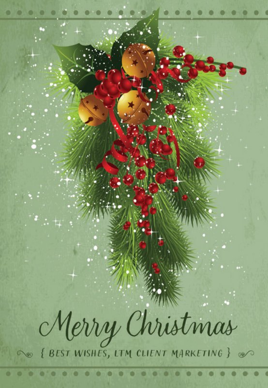 Festive Swag card front