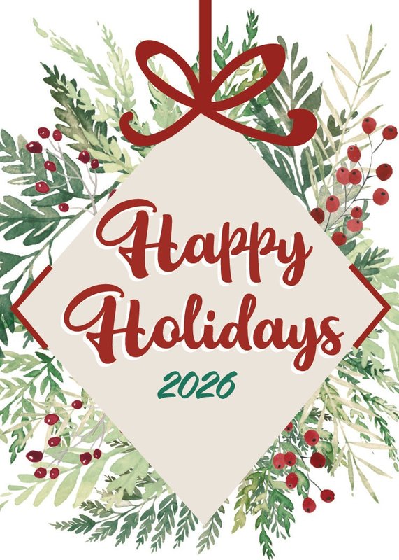 Holiday Ornament card front